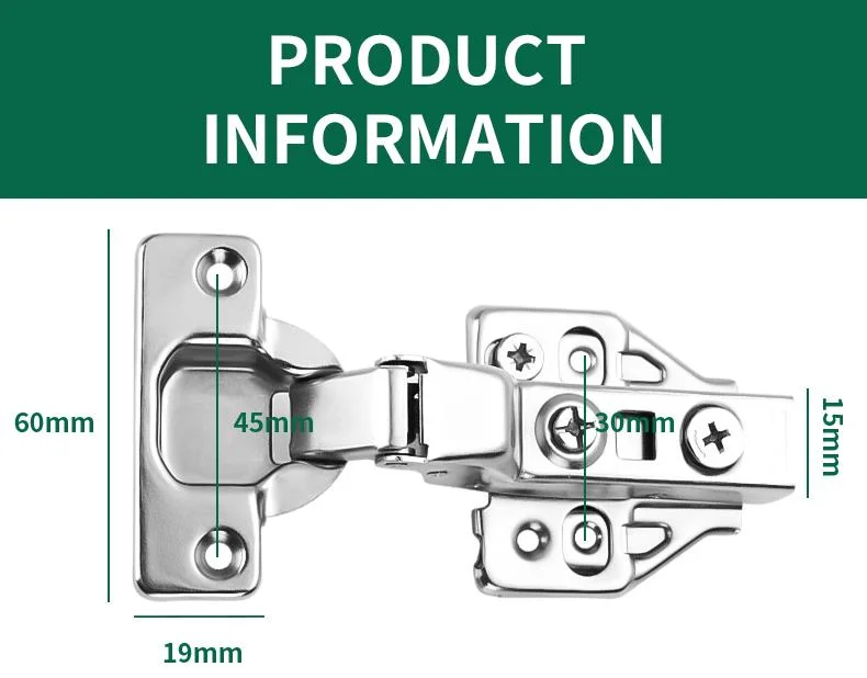 2023 Hot Sale Soft Closing Clip on Type Iron 3D Hinge