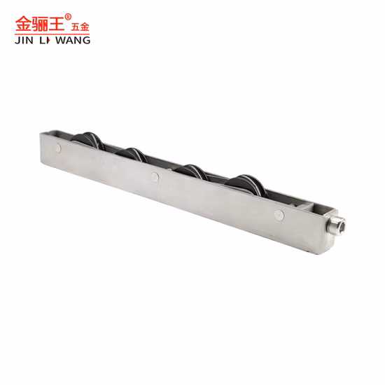 Hardware per mobili diretto in fabbrica Cuscinetto a sfere con puleggia in nylon con scanalatura a U resistente 4 ruote Rullo per porta scorrevole in acciaio inossidabile per finestra in alluminio Porta del patio